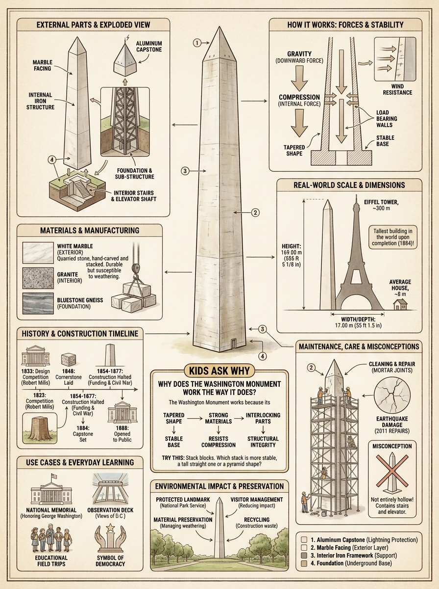 Washington Monument reviewed scientific diagram