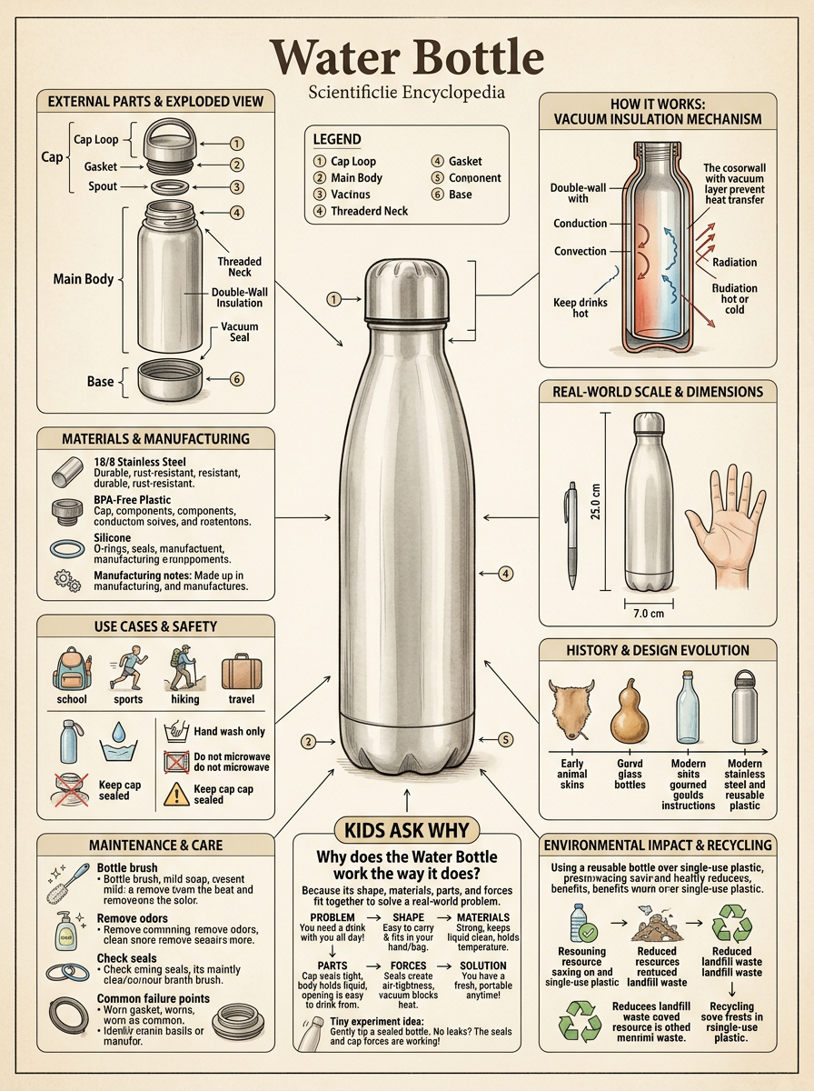 Water Bottle reviewed scientific diagram
