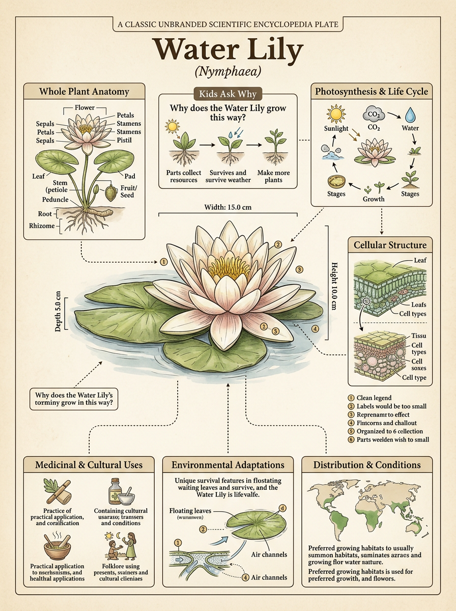 Water Lily reviewed scientific diagram