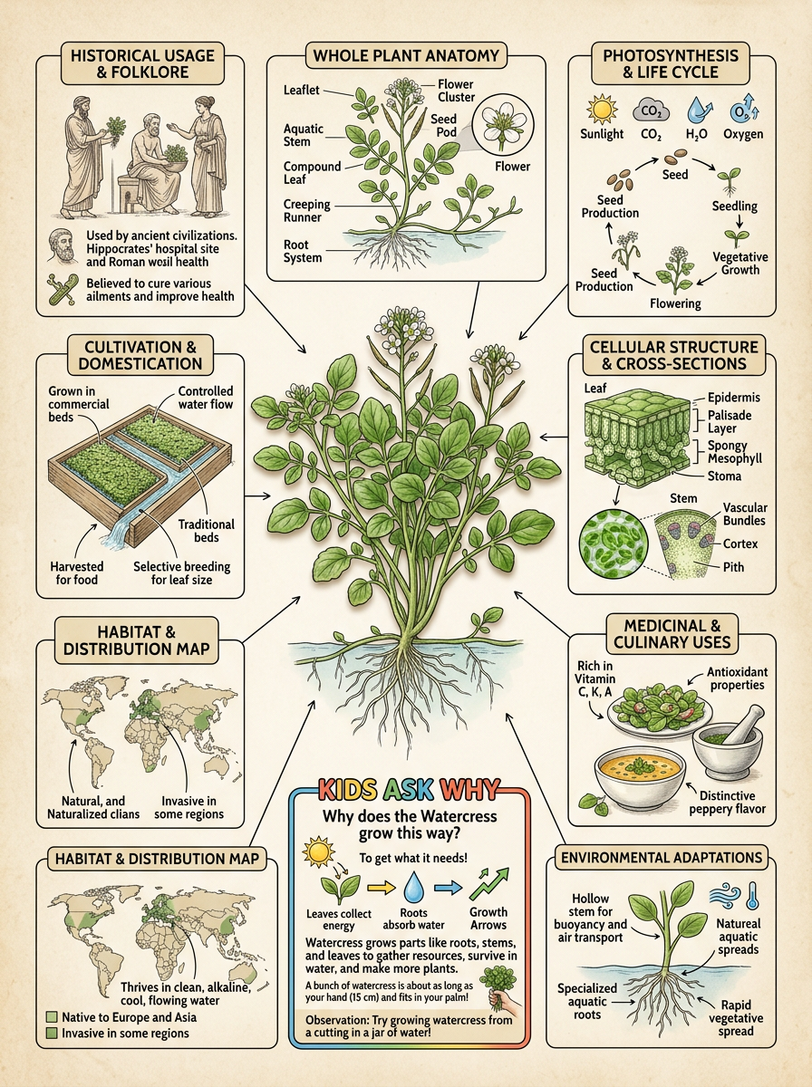 Watercress reviewed scientific diagram