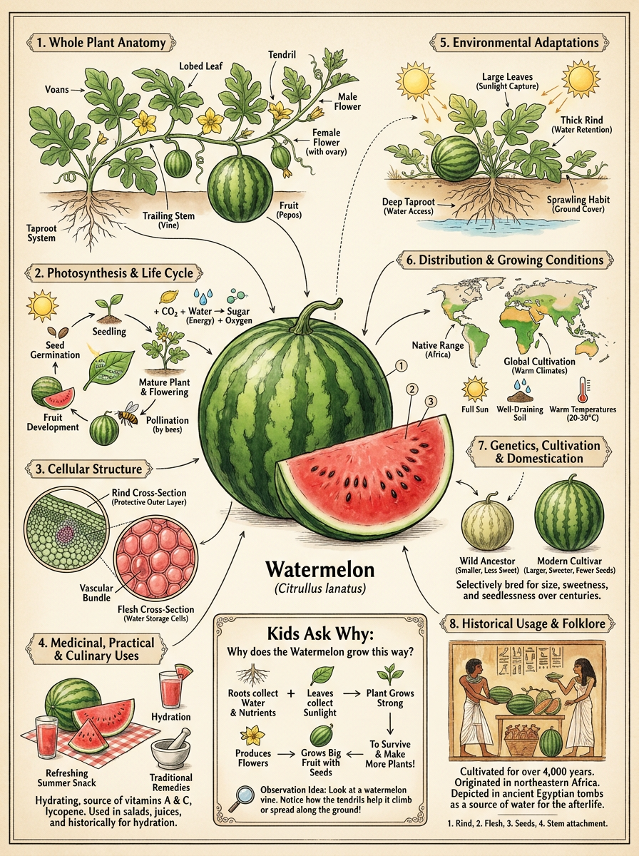 Watermelon reviewed scientific diagram
