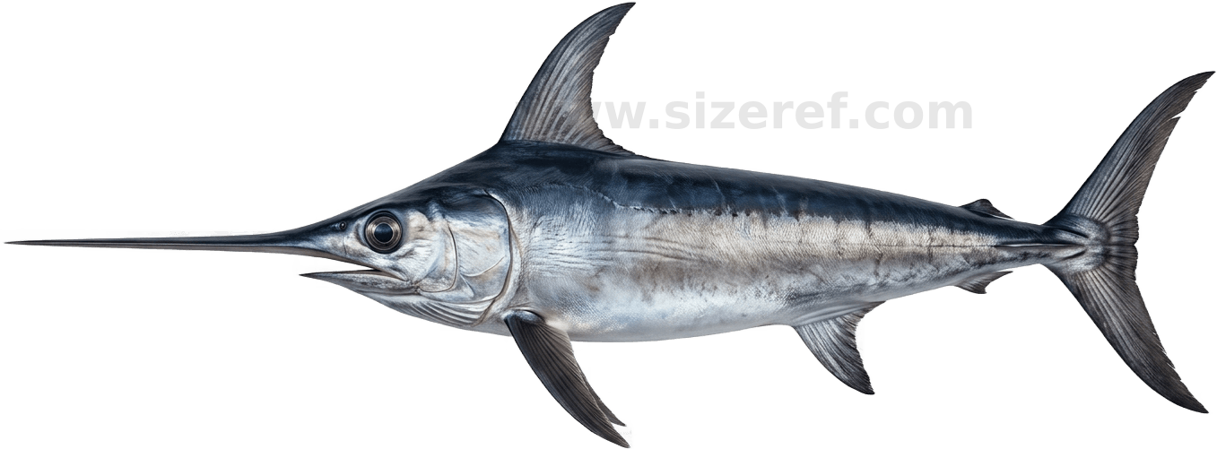 Swordfish size - 60.0 cm dimensions