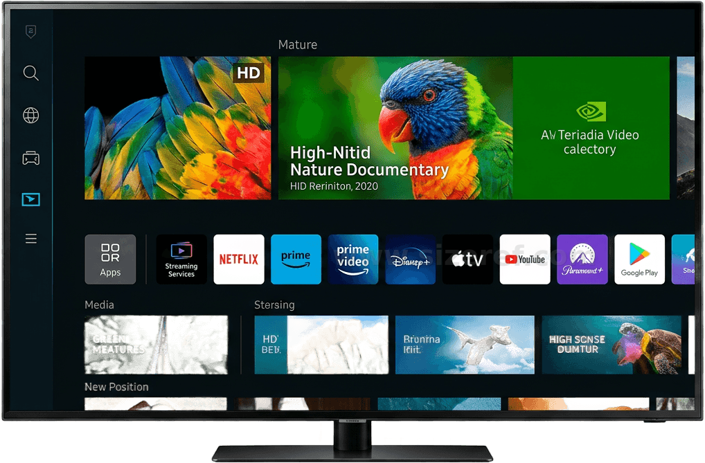 Television size - 71.0 cm dimensions